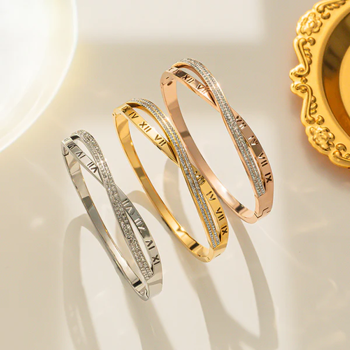 Category: Bracelets Metal: Titanium steel Plating: 18K gold plated, electroplating Pattern: round Style: Korean Weight: 20g